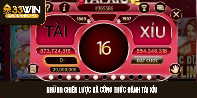 Những chiến lược và công thức đánh tài xỉu